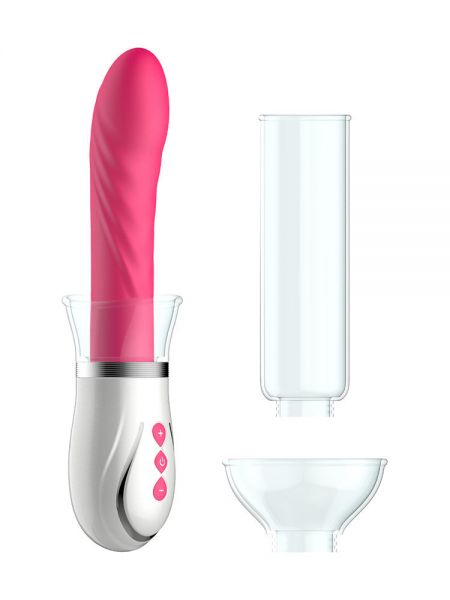 Pumped Twister 4in1: Multifunktions-Pump-Sextoyset, pink