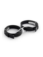 Crave ICON Cuffs: Handfesseln, schwarz/silber