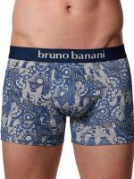 Bruno Banani Indo Elephant: Short 2er Pack, kobaltblau/grau print//grau