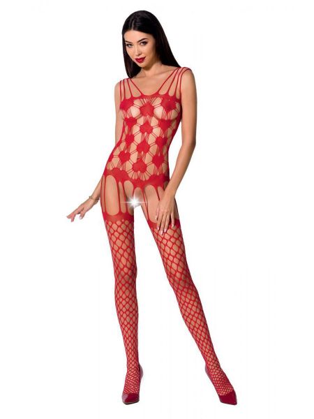 Passion BS067: Ouvert-Catsuit, rot