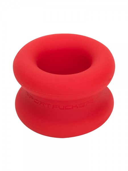 Sport Fucker Muscle Ball Stretcher Silicone: Hodenstretcher, rot