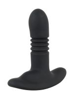 XOUXOU Thrusting & Vibrating Butt Plug: Vibro-Analplug, schwarz