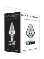 ElectraStim Midi: Elektro-Analplug, silber/schwarz