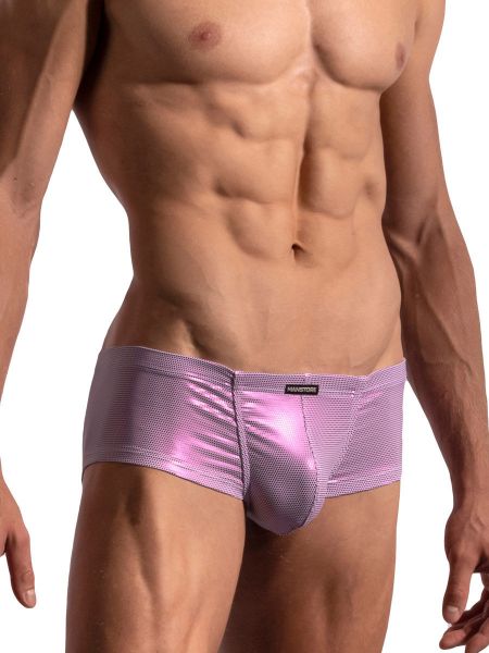 MANSTORE M2198: Hot Pant, weiß/pink