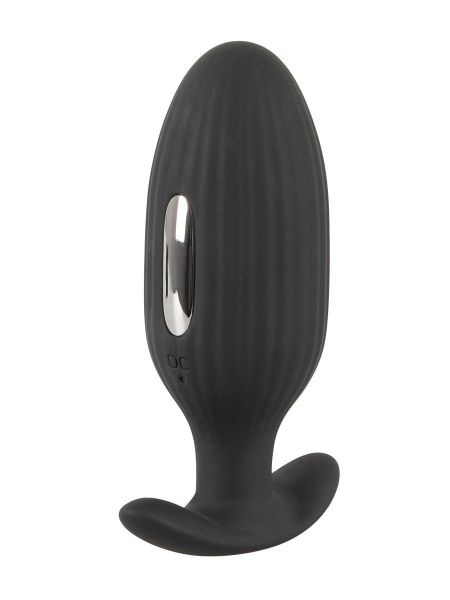 XOUXOU Vibrating E-Stim Butt Plug: Elektrosex-Analplug, schwarz