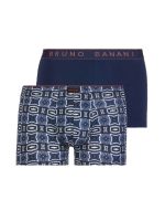Bruno Banani Symetric: Short 2er Pack, grafic print//nachtblau