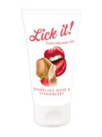 Gleitgel: Lick it mit Erdbeere & Weingeschmack (50ml)