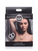 Master Series Cuff Her: Handschellen-Halskette, silber