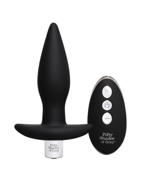 Fifty Shades of Grey Relentless Vibrations Butt Plug: Vibro-Analplug, schwarz