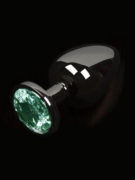 Dolce Piccante Jewellery Graphit Small: Edelstahl-Plug, grün
