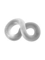 Perfect Fit The Rocco 3-Way XL Wrap Ring: Penis-/Hodenring, transparent