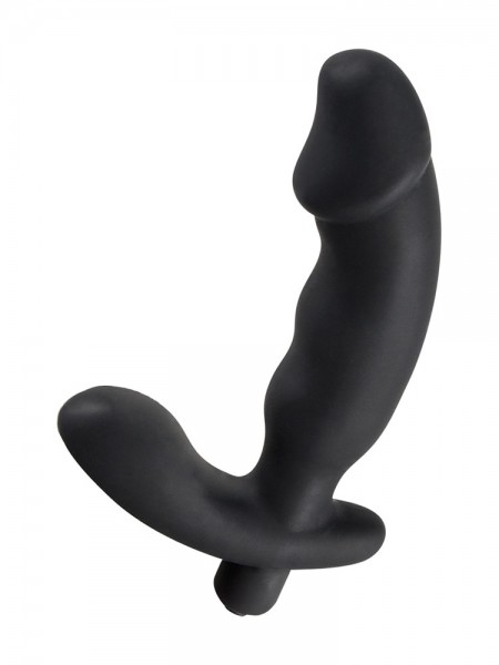 Rebel Cock-Shaped Vibe: Prostata-Vibrator, schwarz