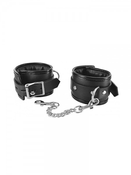 Strict Locking Padded Wristcuffs: Handfesseln, schwarz