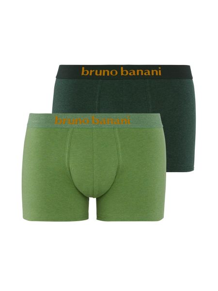 Bruno Banani Denim Fun: Short 2er Pack, grün melange