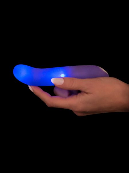 Flashing Mini Vibe: LED-Vibrator, lila