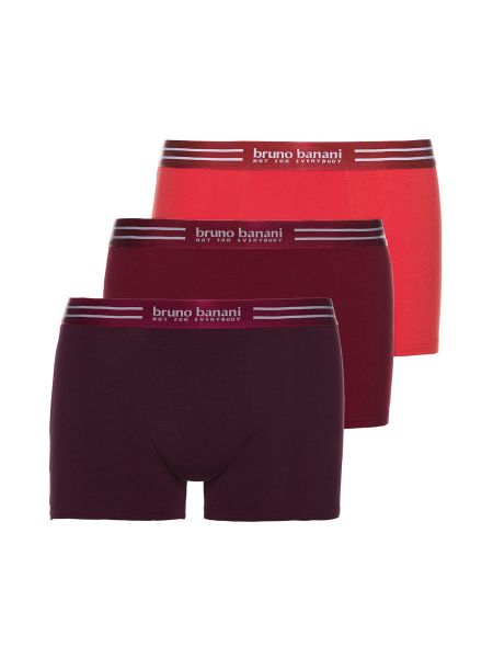 Bruno Banani Essential Cotton: 3er-Pack Shorts, rot
