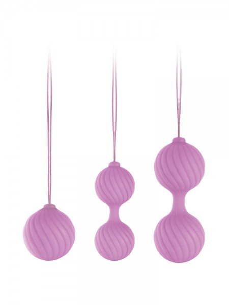 Luxe O Weighted Kegel Balls: Liebeskugel-Set, rosa