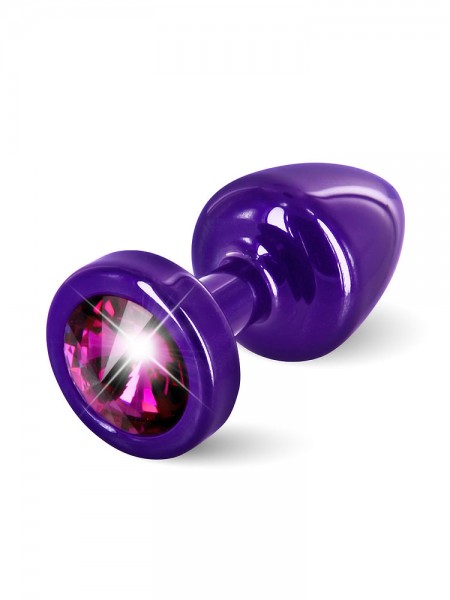 Diogol Buttplug Anni Round: Analplug (25mm), lila/pink