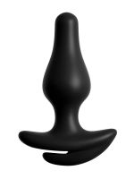 Hookup Crotchless Love Garter: Analplug-Panty, schwarz