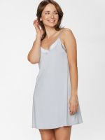 Coemi Modal & Silk 241S203: Nachtkleid, grey blue