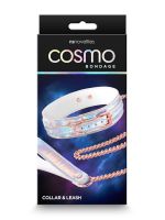 Cosmo Bondage Collar & Leash: Halsband mit Führkette, holo