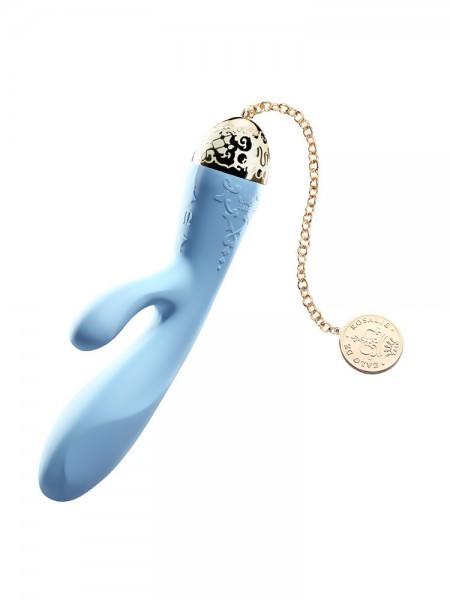 Zalo Versailles Rosalie: Bunny-Vibrator, blau