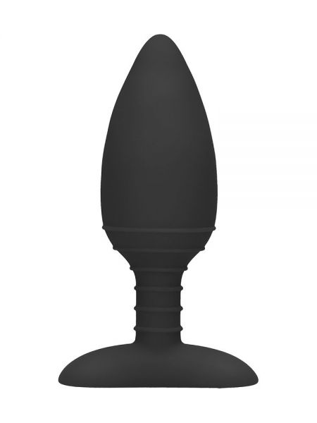 Elegance Glow: Vibro-Analplug mit Wärmefunktion, schwarz