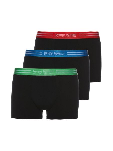 Bruno Banani Essential Cotton: 3er-Pack Shorts, schwarz