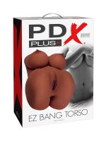 PDX Plus EZ Bang Torso: Torso-Masturbator, braun