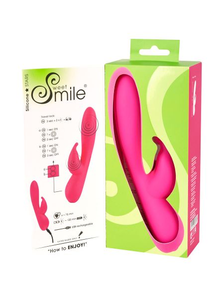 Sweet Smile Rechargeable Rabbit: Bunnyvibrator, pink