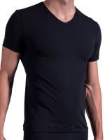 Olaf Benz RED2160: V-Neck-Shirt, schwarz