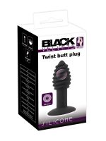Black Velvets Twist Butt Plug: Vibro-Analplug,schwarz