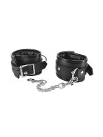 Strict Locking Padded Wristcuffs: Handfesseln, schwarz