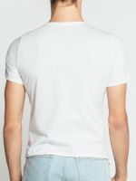 Bracq Basic Range: V-Neck-Shirt, weiß
