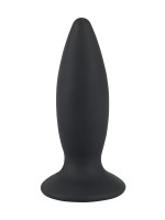 Black Velvets Recharge Plug M: Vibro-Analplug, schwarz