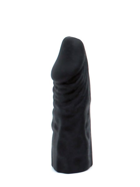 Silikon-Dildo für Strap-On (12cm), schwarz