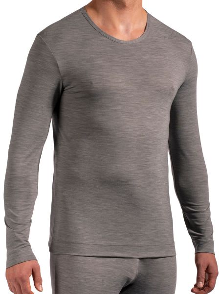 Olaf Benz PEARL2257: Loungeshirt, grau-melange