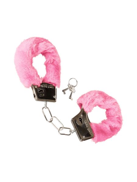 Furry Cuffs: Plüsch-Handschellen, pink