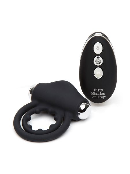 Fifty Shades of Grey Relentless Vibrations Remote Control Love Ring: Vibroring, schwarz/silber