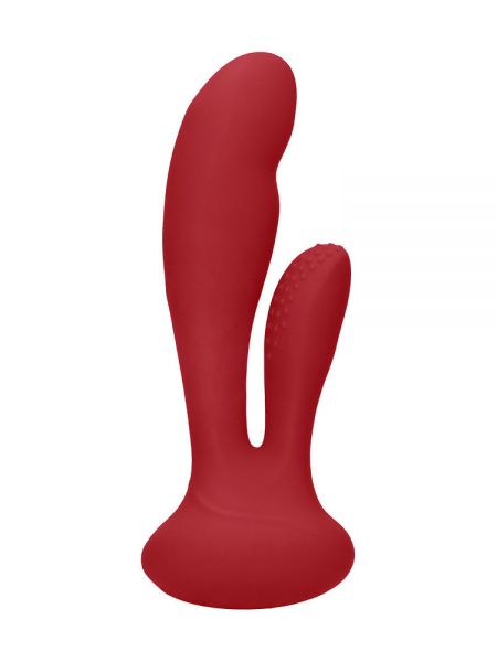 Elegance Flair: G-Punkt-/Bunny-Vibrator, rot