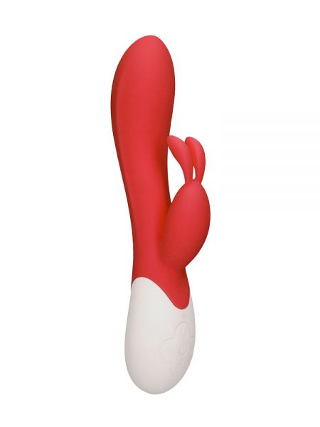 Heat Flame: G-Punkt-/Bunny-Vibrator mit Wärmefunktion, rot