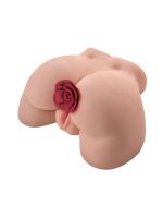 Rose Butt Plug: Analplug mit Rose, rot