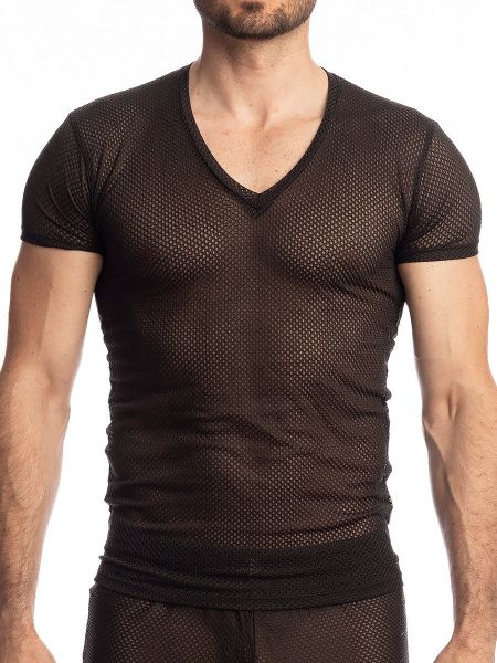 L'Homme Black Sugar: T-Shirt, schwarz