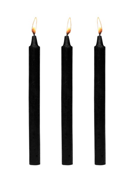 Master Series Fire Sticks: SM-Kerzen 3er Set, schwarz