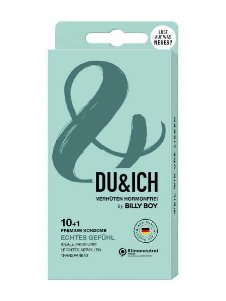 DU & ICH by Billy Boy: Gefühlsechte Premium Kondome 10+1