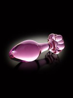 Icicles No. 48: Glas-Analplug, pink