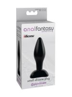 Anal Fantasy Small Silicone Plug: Analplug, schwarz