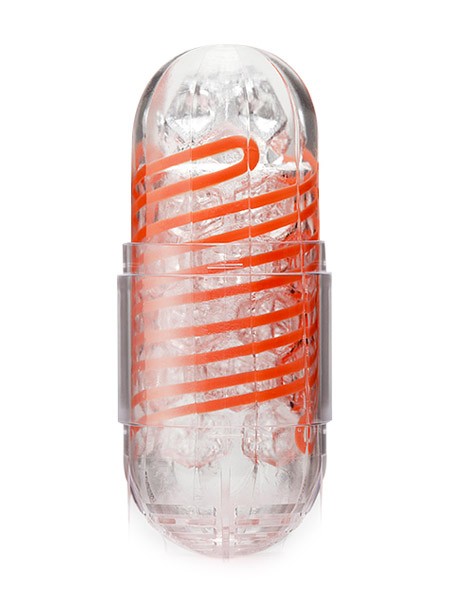 Tenga Spinner 02 Hexa: Masturbator, transparent/orange