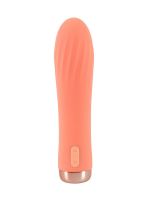 Peachy! Mini Ribbed: Minivibrator, orange