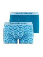 Bruno Banani Nautics: Short 2er Pack, himmelblau/petrol